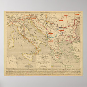 La Grece et l'Italie, 306 a 410, ap JC Poster