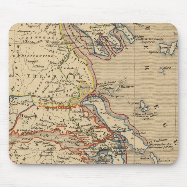 La Grece, les cotes de l'Asie Mineure Mouse Mat (Front)