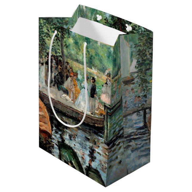 La Grenouillère Auguste  Renoir   Medium Gift Bag (Back Angled)