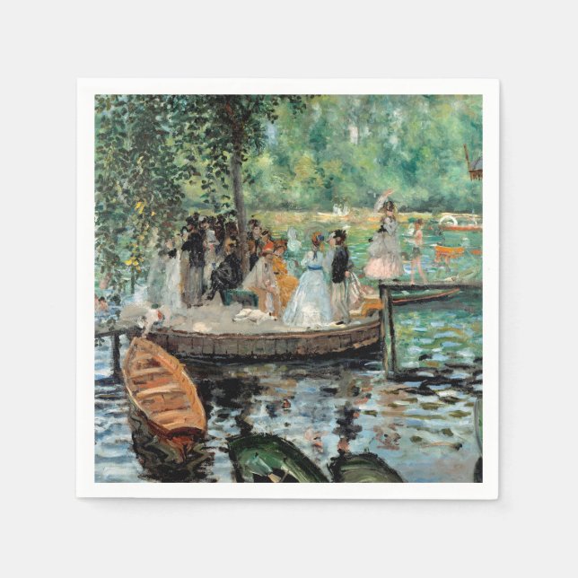 La Grenouillère Auguste  Renoir   Napkin (Front)