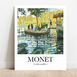 La Grenouillère by Claude Monet Poster<br><div class="desc">Bring the beauty of Impressionism into your home with this stunning poster of Claude Monet’s painting, La Grenouillère. Painted in 1869, this masterpiece depicts a popular middle-class boating and bathing resort on the Seine River near Paris. Add a touch of elegance and sophistication to any room with this timeless work...</div>
