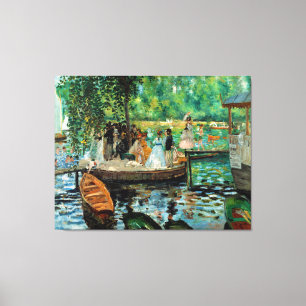 La Grenouillère by Pierre-Auguste Renoir (1869) Canvas Print