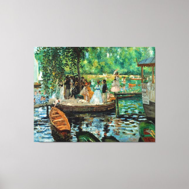 La Grenouillère by Pierre-Auguste Renoir (1869) Canvas Print (Front)