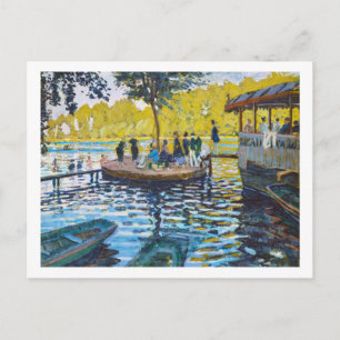 La Grenouillere Claude Monet fine art painting Postcard