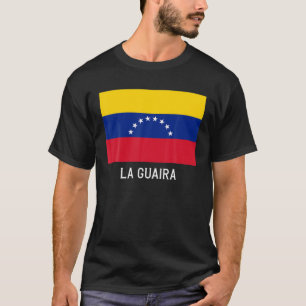La Guaira Venezuela Flag Emblem Escudo Bandera Cre T-Shirt