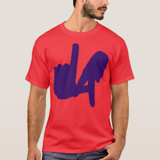 LA Hands Silhouette Purple TShirt