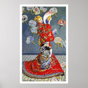 La Japonaise by French Impressionist Monet Poster