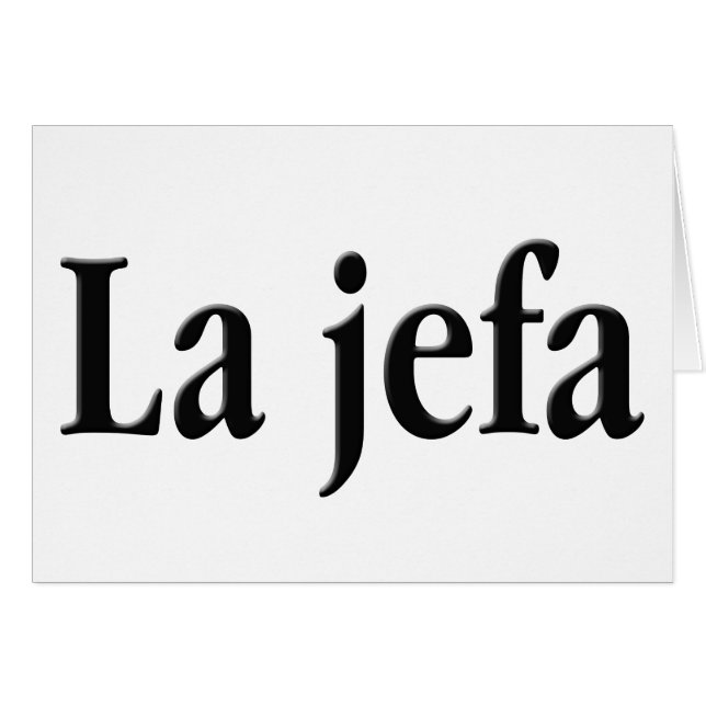 La jefa (Front Horizontal)