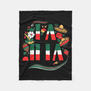 La jefa cinco de mayo funny mexican mum mother day fleece blanket