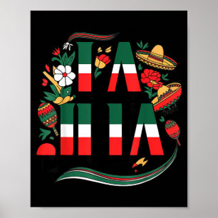 La jefa cinco de mayo funny mexican mum mother day poster