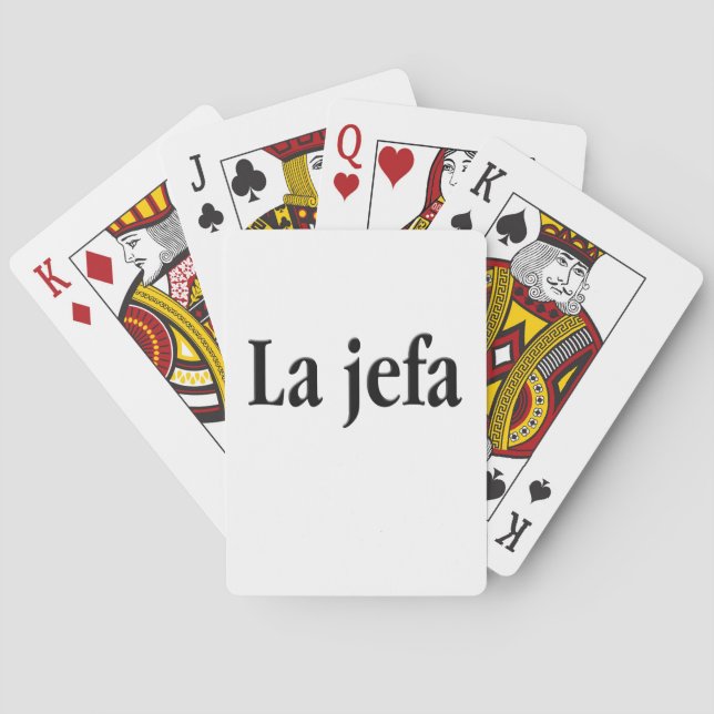 La jefa playing cards (Back)