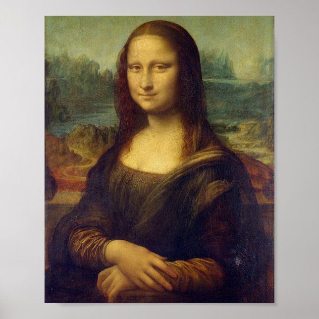 La Joconde - Portrait of Mona Lisa - Leonard of Vi Poster (Front)