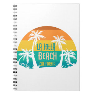 La Jolla Beach Retro Notebook