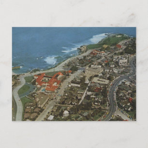La Jolla California Aerial View 1960s Vintage  Postcard