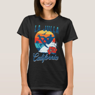 La Jolla California Beach Surf Summer Vacation Vin T-Shirt