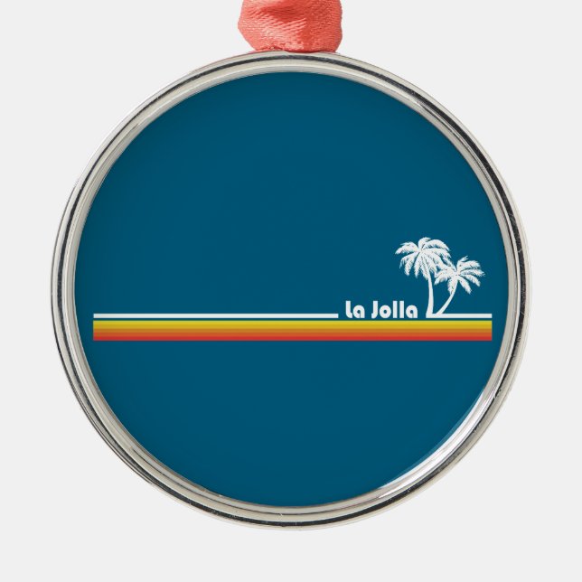 La Jolla California Metal Tree Decoration (Front)