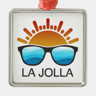 La Jolla California Sunglasses Metal Tree Decoration