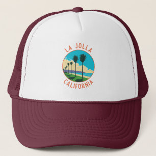 La Jolla California Travel Art Vintage Trucker Hat