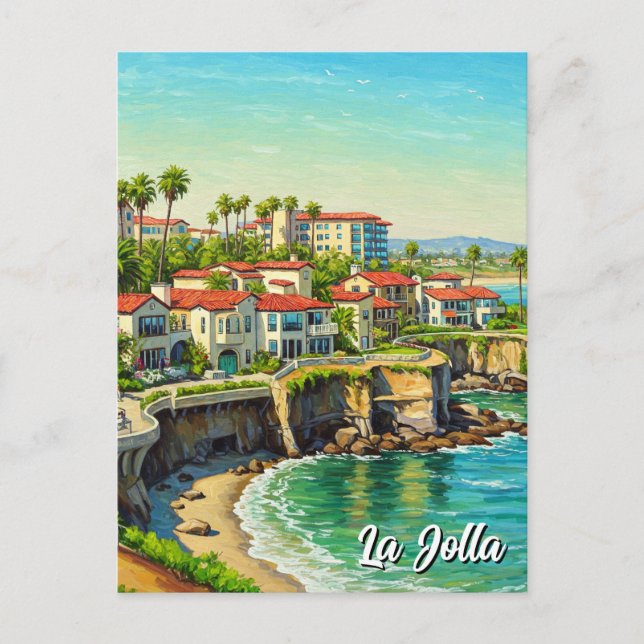 La Jolla California Travel Postcard (Front)