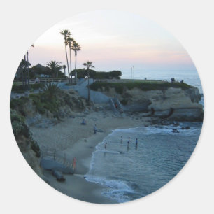 La Jolla Cove Beach Sunset Custom Decal Stickers