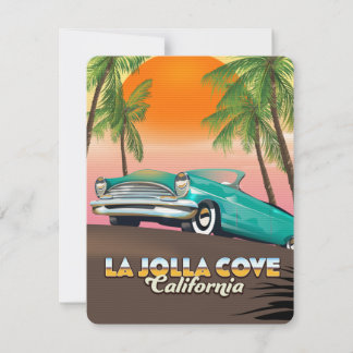 La Jolla Cove California travel poster