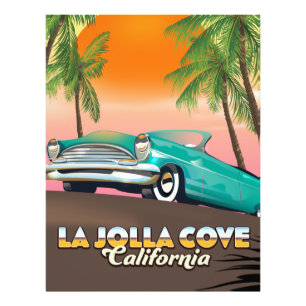 La Jolla Cove California travel poster