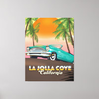 La Jolla Cove California travel poster