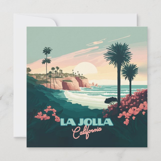 La Jolla Cove San Diego California Retro (Front)