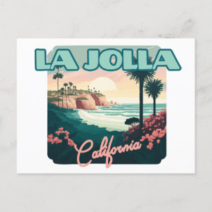 La Jolla Cove San Diego California Retro Postcard