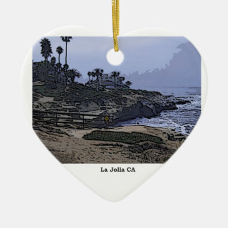 La Jolla Cove View Ceramic Tree Decoration