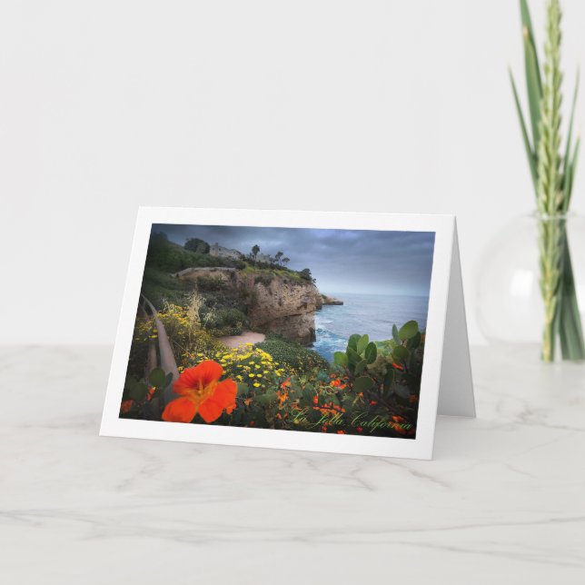 La Jolla Nasturtiums Thank You Card (Front)