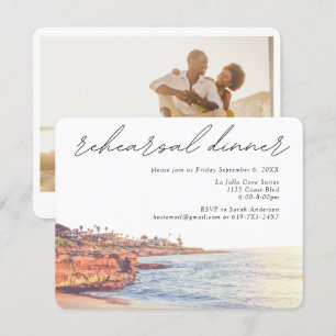 La Jolla Rehearsal Dinner Wedding Enclosure Card