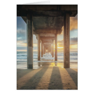 La Jolla, Scripps'S Pier At Sunset   San Diego