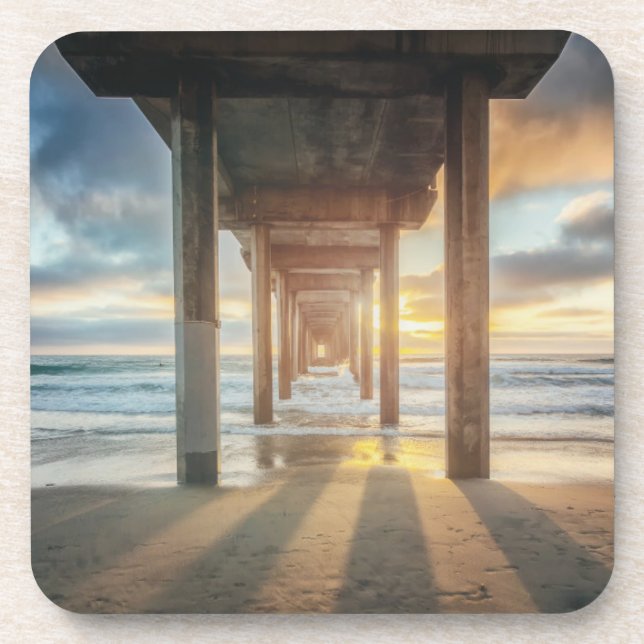 La Jolla, Scripps'S Pier At Sunset | San Diego Coaster (Front)
