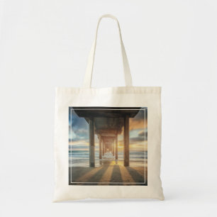 La Jolla, Scripps'S Pier At Sunset San Diego Tote Bag