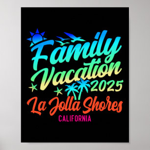 La Jolla Shores Beach California Family Vacation S Poster