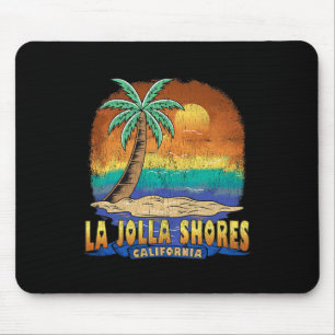 La Jolla Shores California Vintage Distressed Souv Mouse Mat