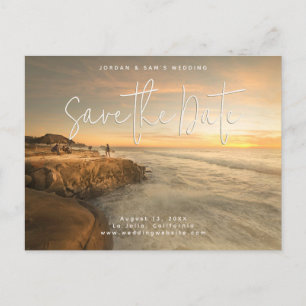 La Jolla Wedding Save the Date Postcard