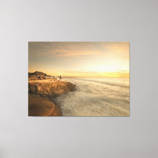 La Jolla Windansea Sunset 54x40 Extra Large Canvas