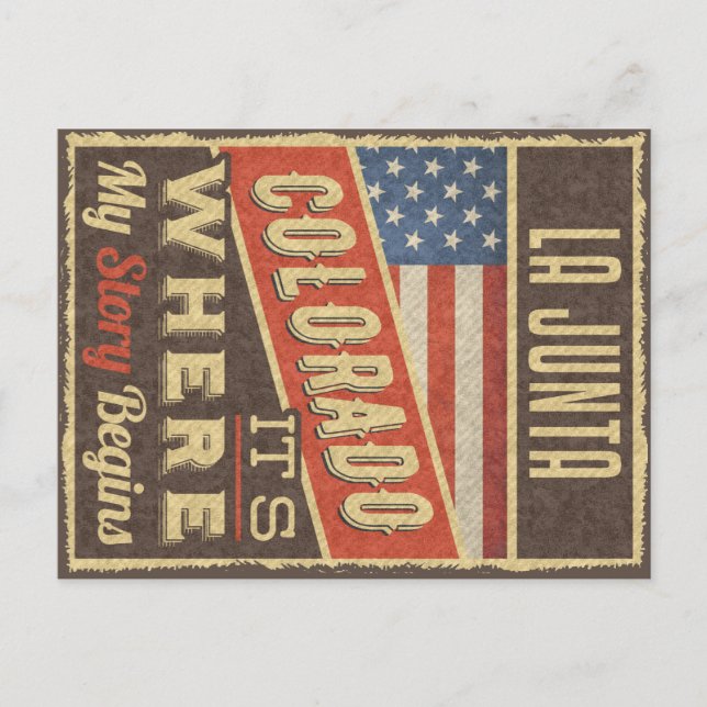 La Junta Colorado Postcard (Front)