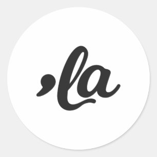 La - Kamala Harris 2024 Madam President Vote Kamal Classic Round Sticker