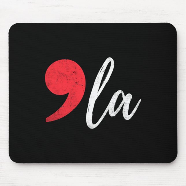 La Kamala Harris For President 2024 Election Coma  Mouse Mat (Front)