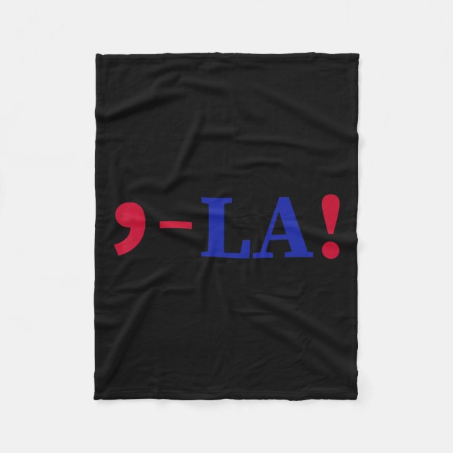 La Kamala Harris For President 2024 Funny Kamala U Fleece Blanket (Front)