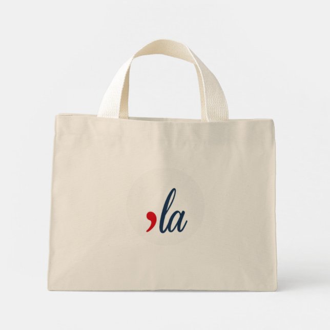 'la Kamala Harris.  Mini Tote Bag (Back)