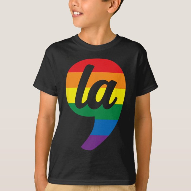 La Kamala Harris Pride Rainbow  T-Shirt (Front)