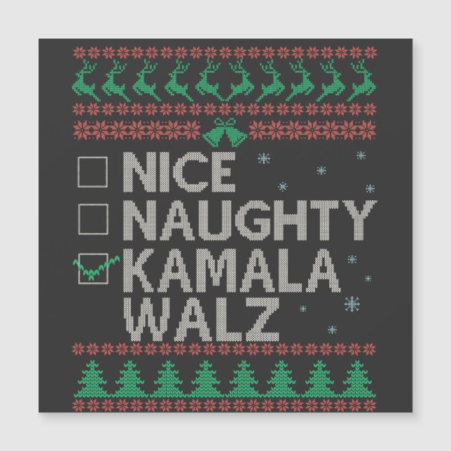 La Kamala Harris Ugly Christmas Sweater Election (Front)