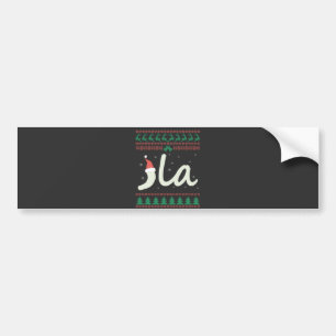 La Kamala Harris Ugly Christmas Sweater Election Bumper Sticker