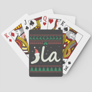 La Kamala Harris Ugly Christmas Sweater Election Playing Cards