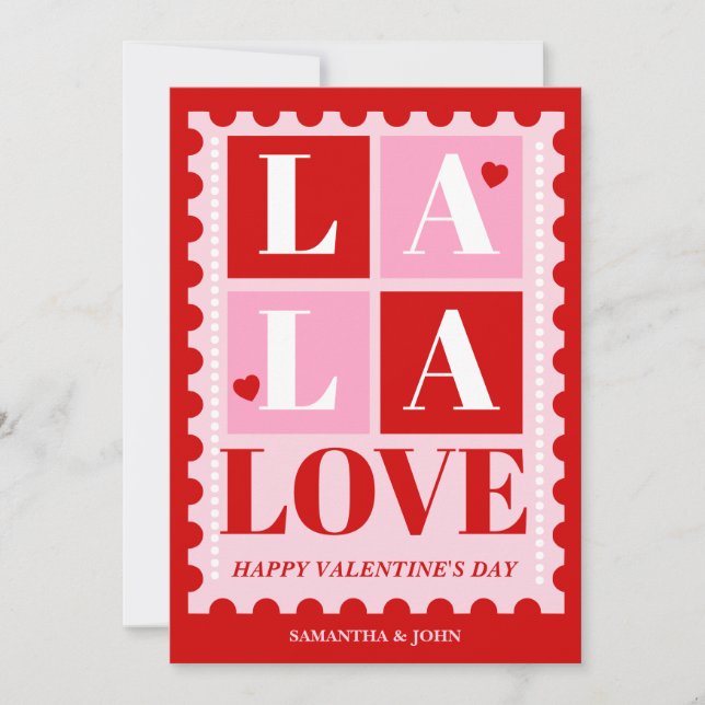 La La Love Funny Valentine’s Day Card