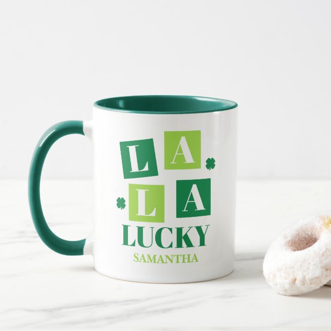 La La Lucky St. Patrick’s Day Mug (With Donut)